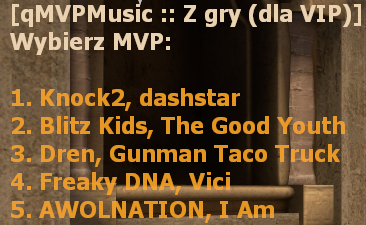 qMVPMusic - Lista MVP